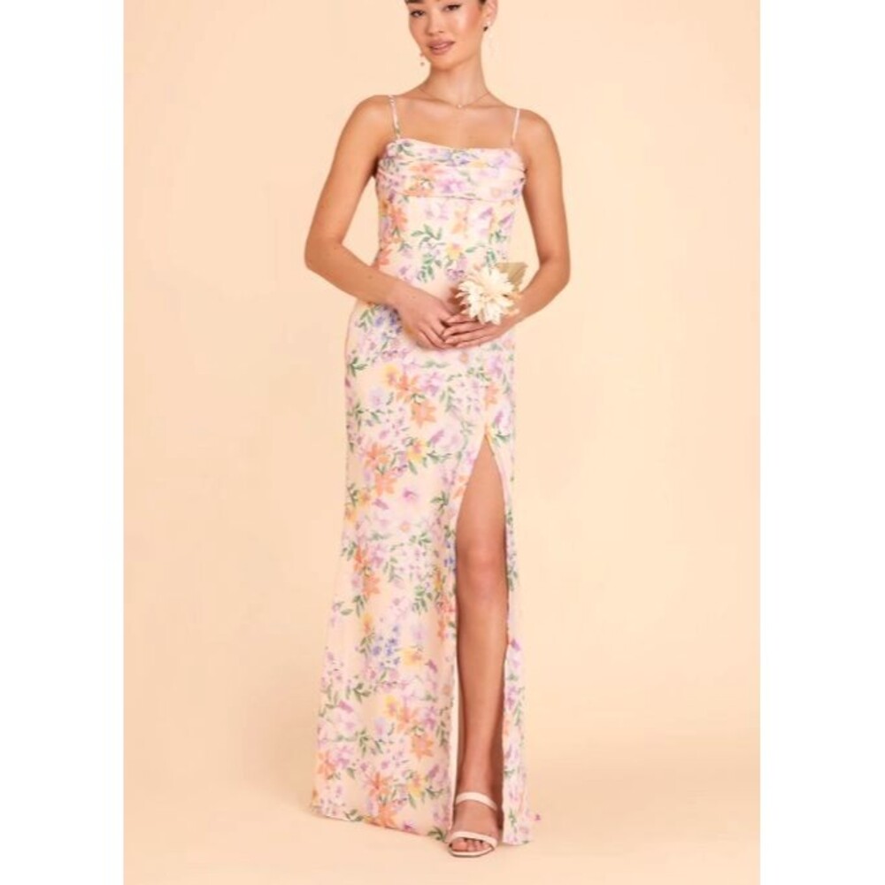NWT Birdy Grey Formal Mira Dress Small Botanical Blooms Bridesmaid Floral Garden